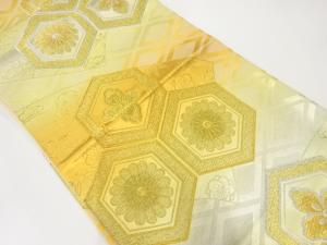 リサイクル 花亀甲模様織出し袋帯